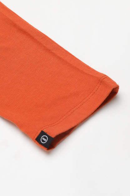 Orange Solid Churidar