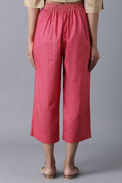 Red Geometrical Print Culotte