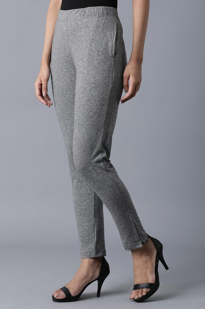 Grey Ankle Length Palazzo