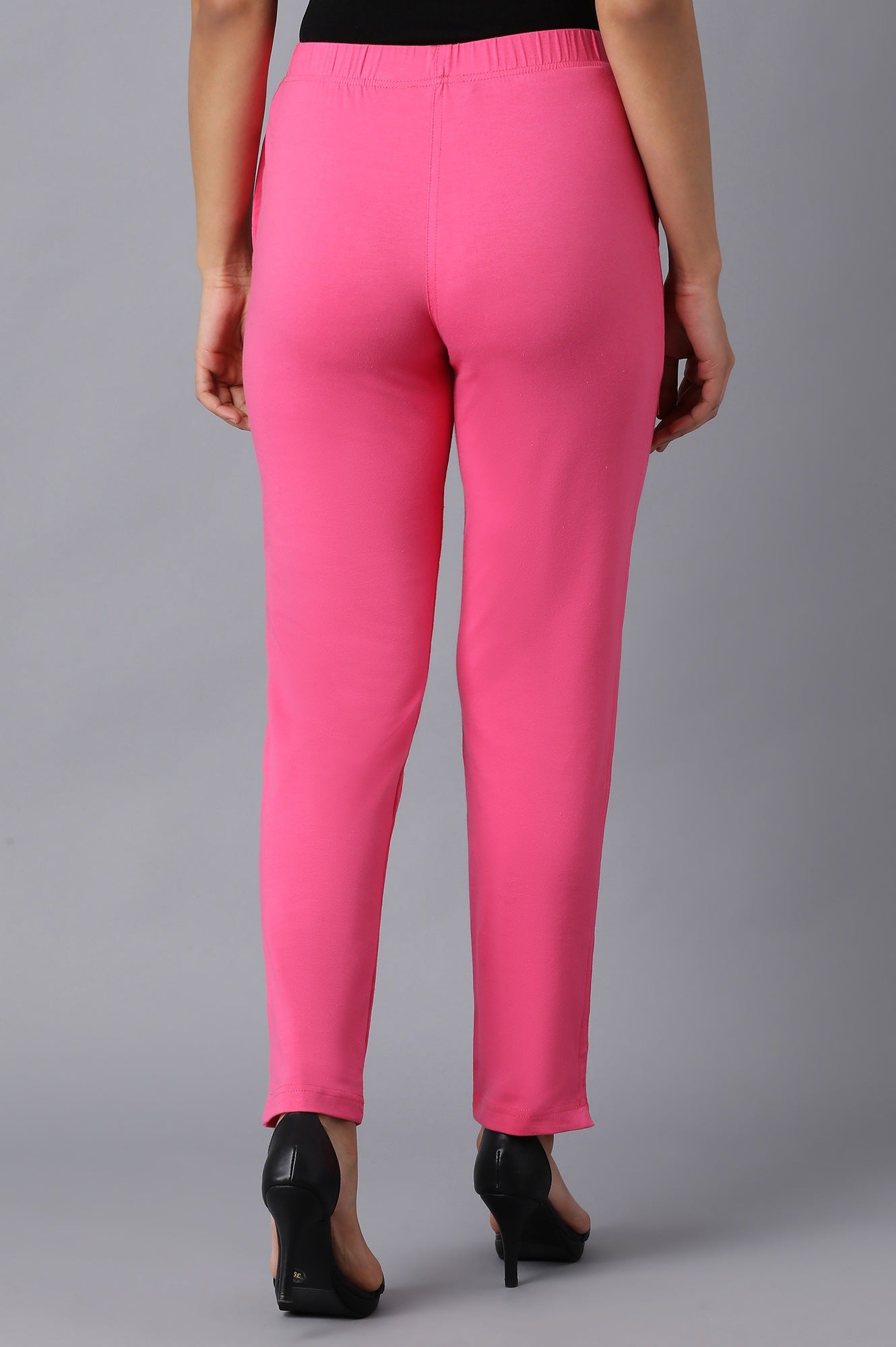 Pink Cotton Jersy Pants