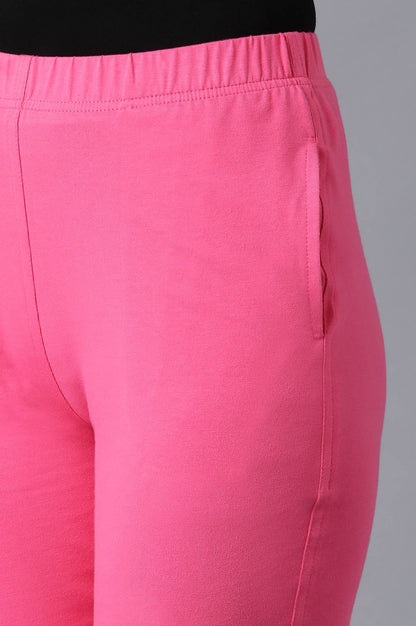 Pink Cotton Jersy Pants