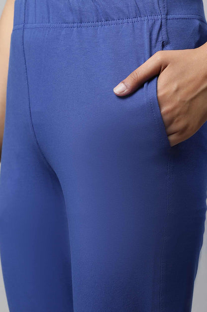 Blue Straight Pants