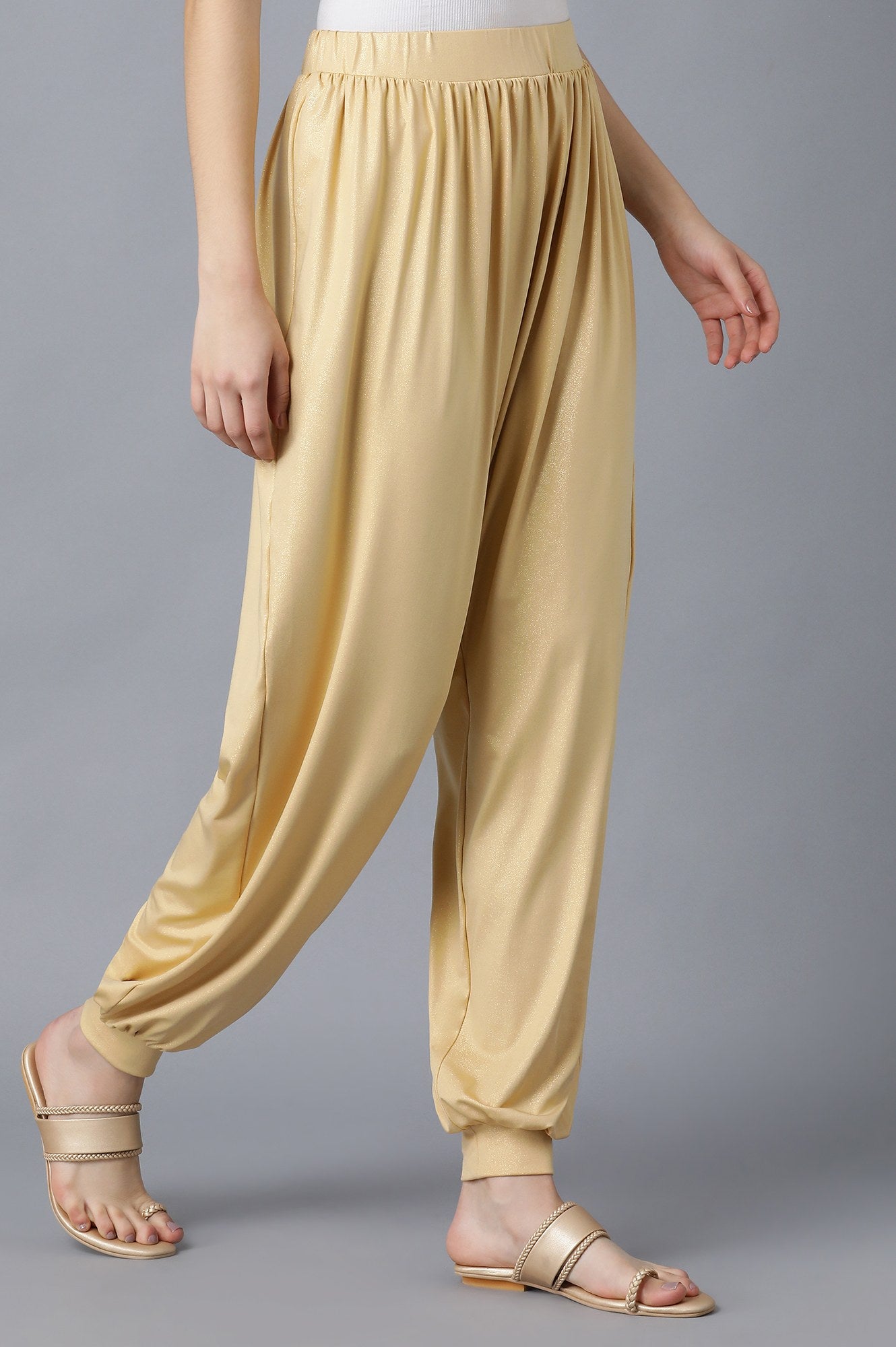 Rich Gold Harem Pants