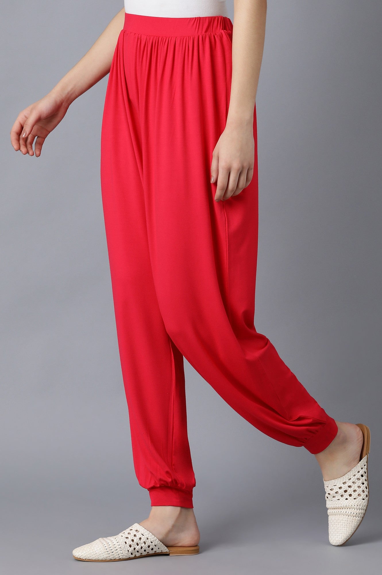 Red Harem Pants