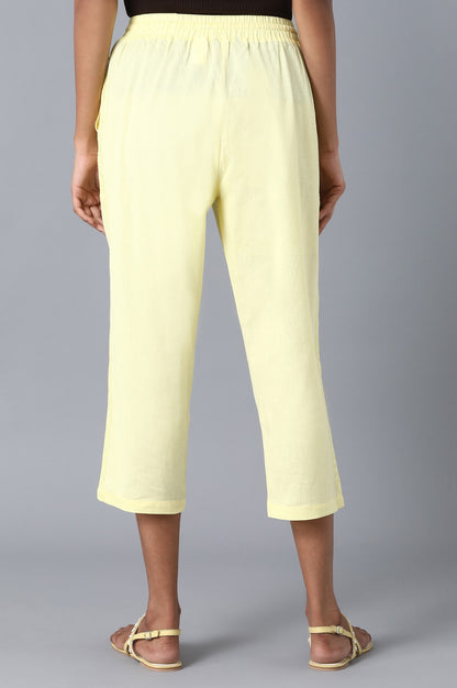 Yellow Slim Fit Trouser Pants