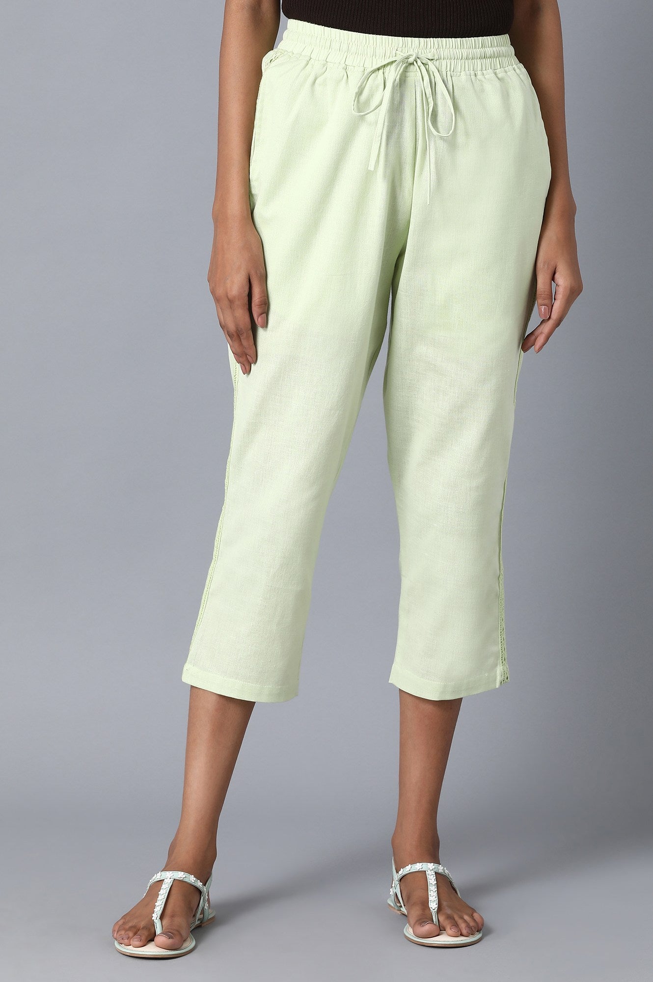 Green Slim Fit Trouser Pants