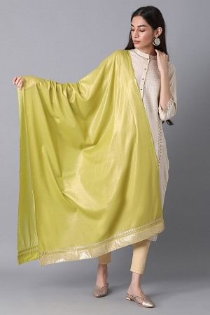 Olive Voile Dupatta