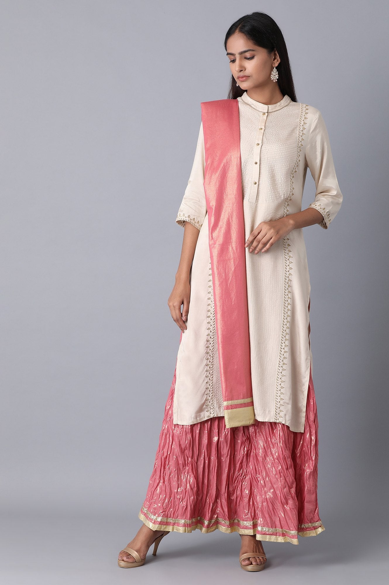 Light Pink Voile Dupatta