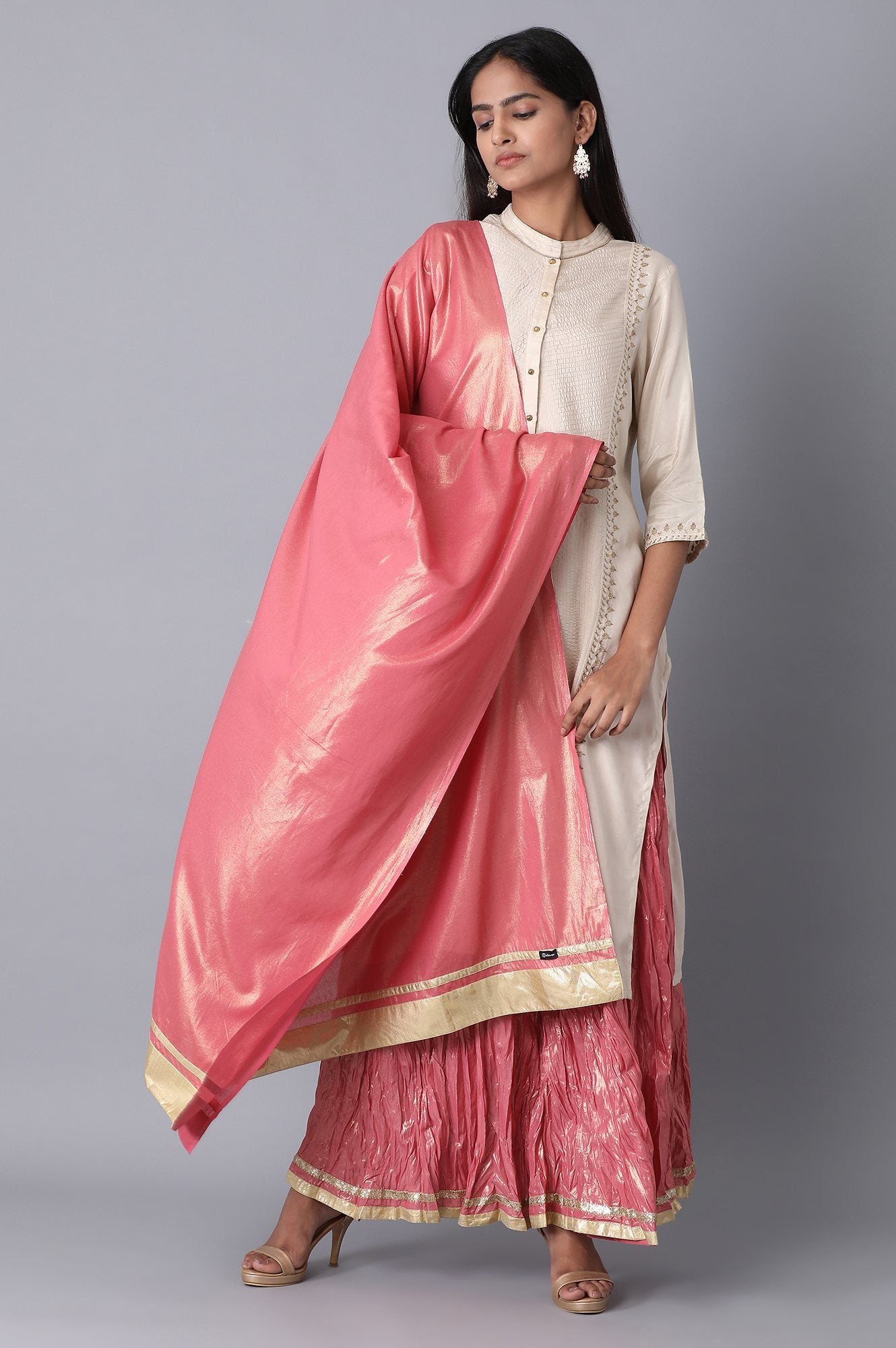 Light Pink Voile Dupatta