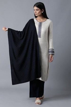 Navy Winter Stole