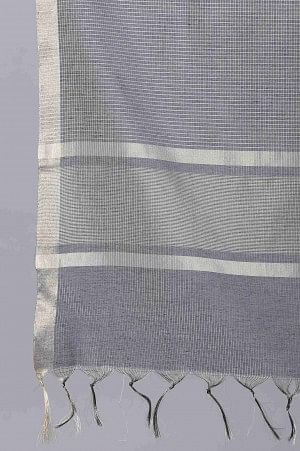 Navy Banaras Jacquard Dupatta