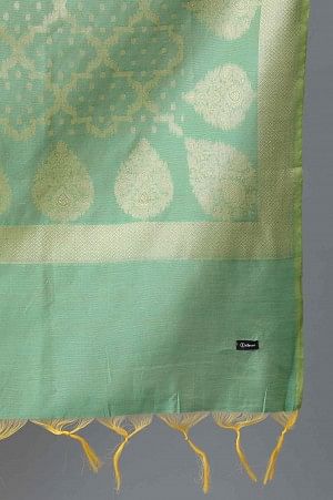 Blue Banaras Jacquard Dupatta