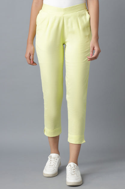 Yellow Cotton Trouser