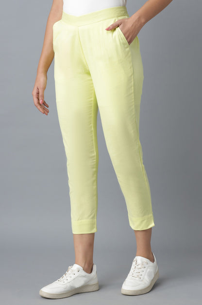 Yellow Cotton Trouser