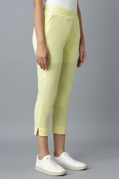 Yellow Cotton Trouser