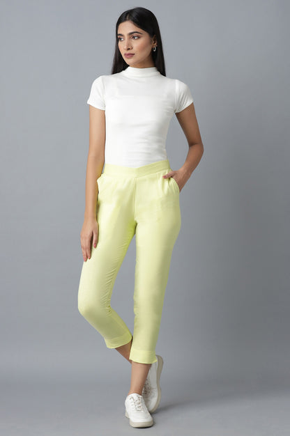 Yellow Cotton Trouser