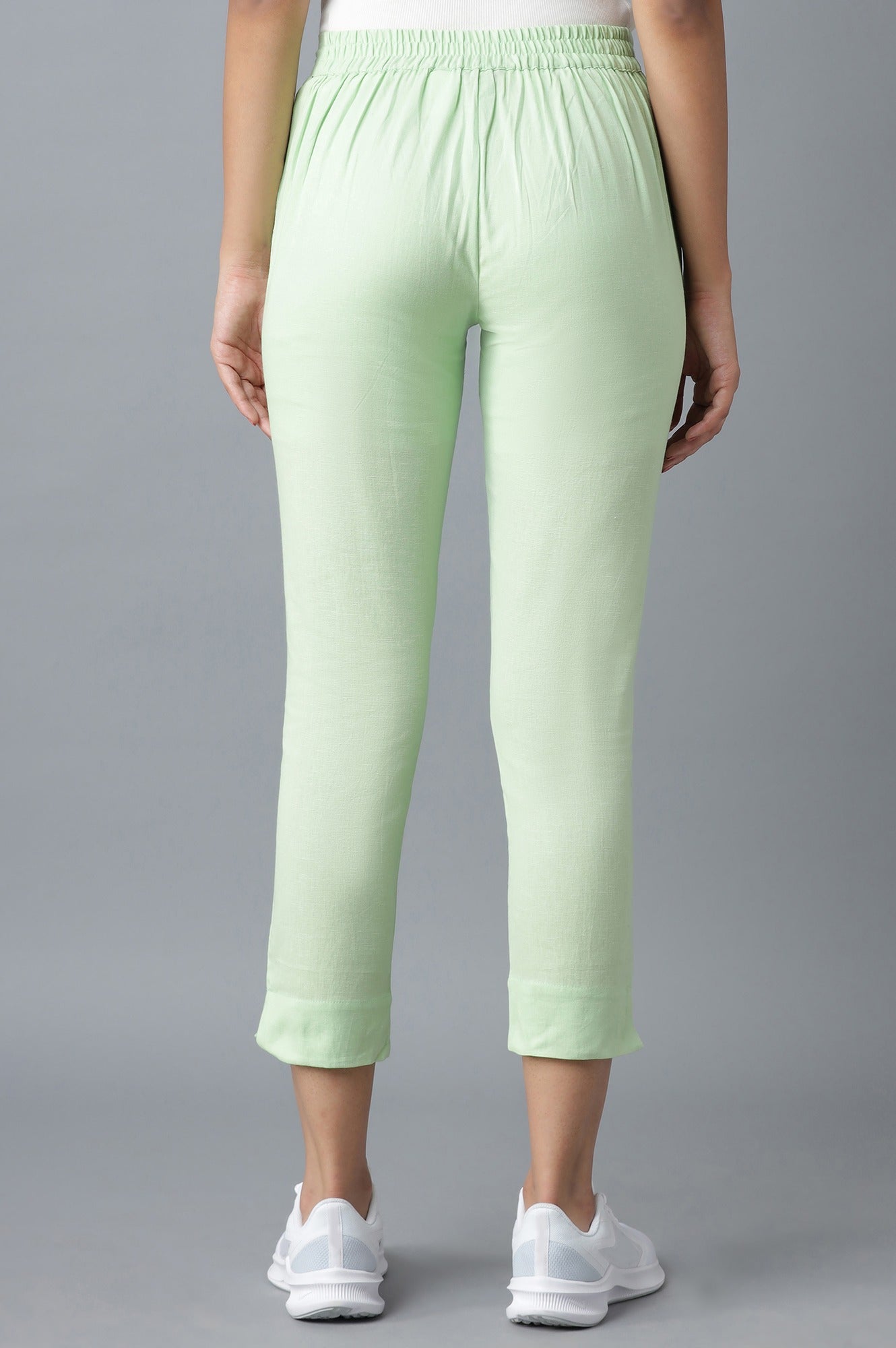 Green Cotton Trouser