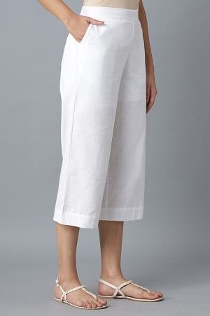 White Cotton Trouser