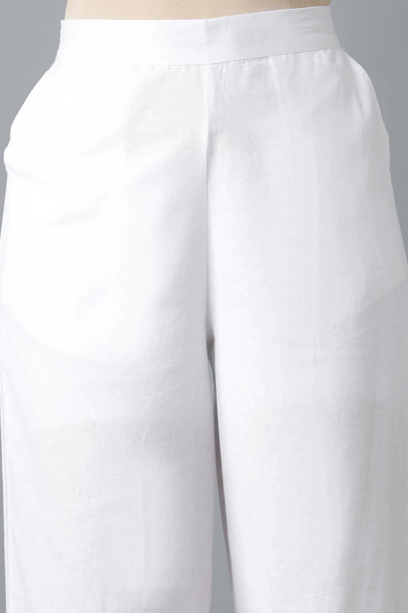 White Cotton Trouser