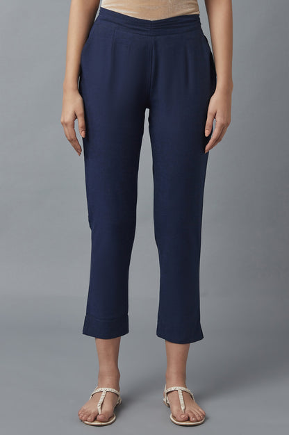 Blue Cotton Trousers