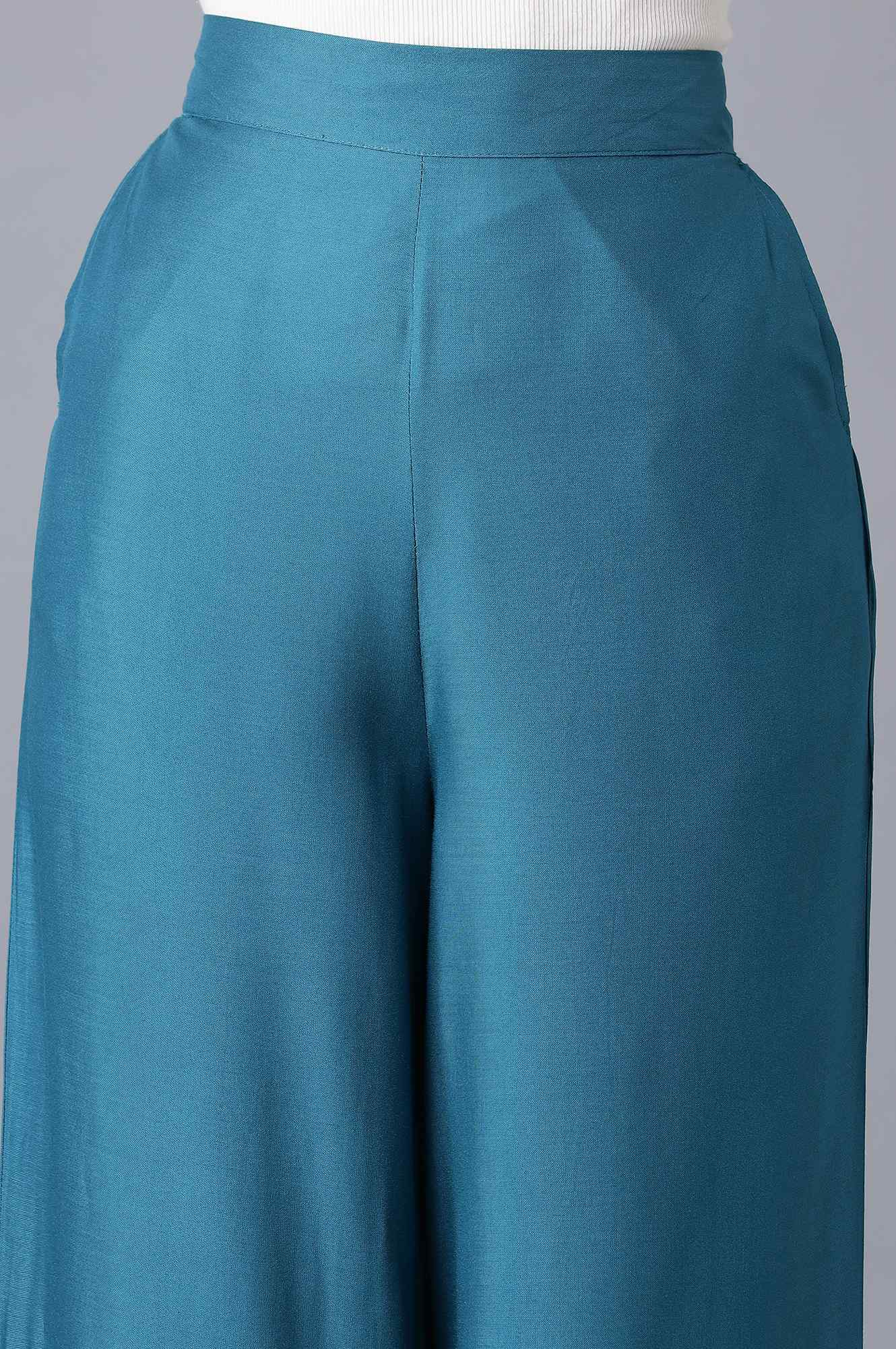 Blue Basic Trousers