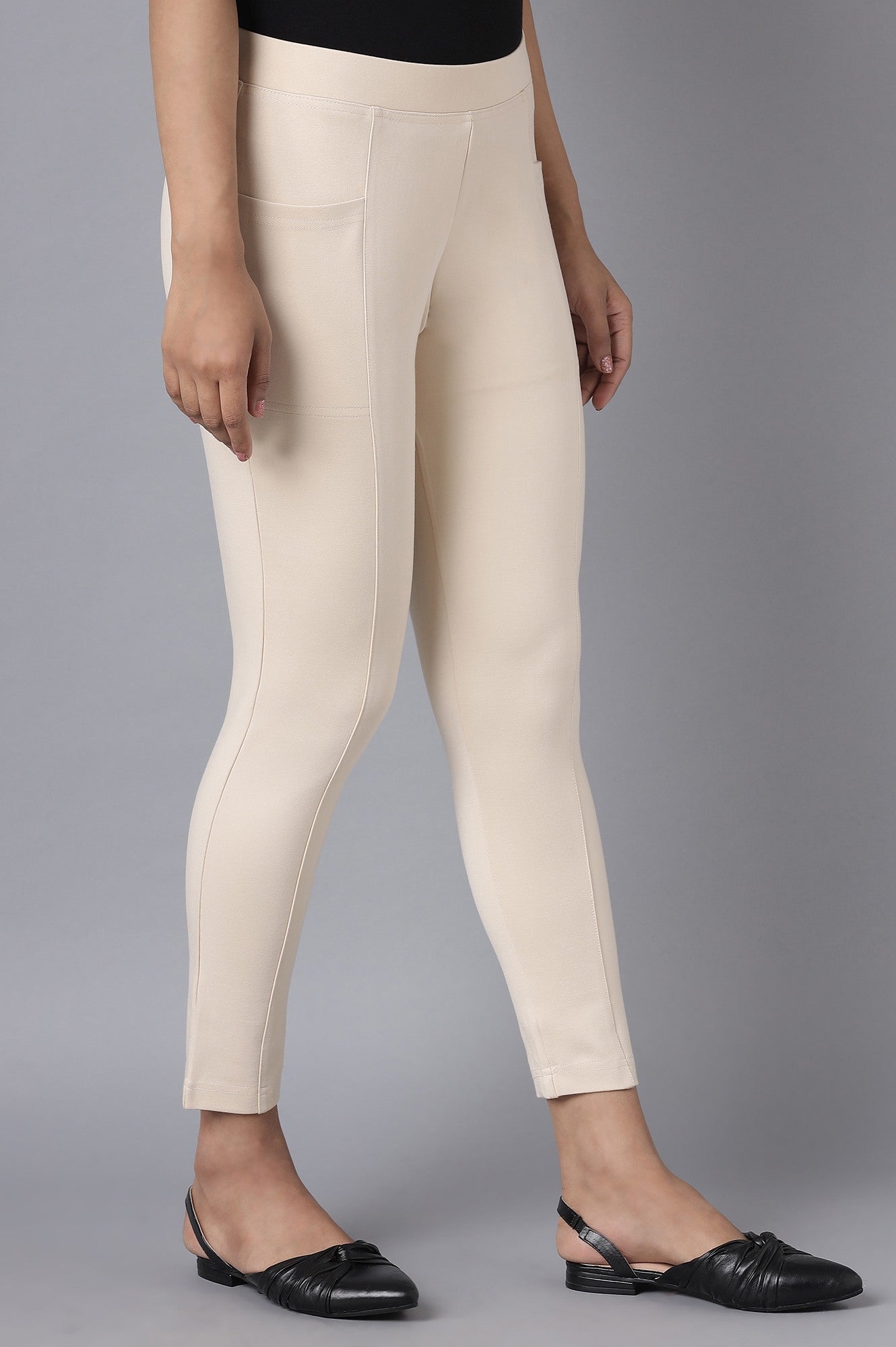 Natural Straight Yoga Tights