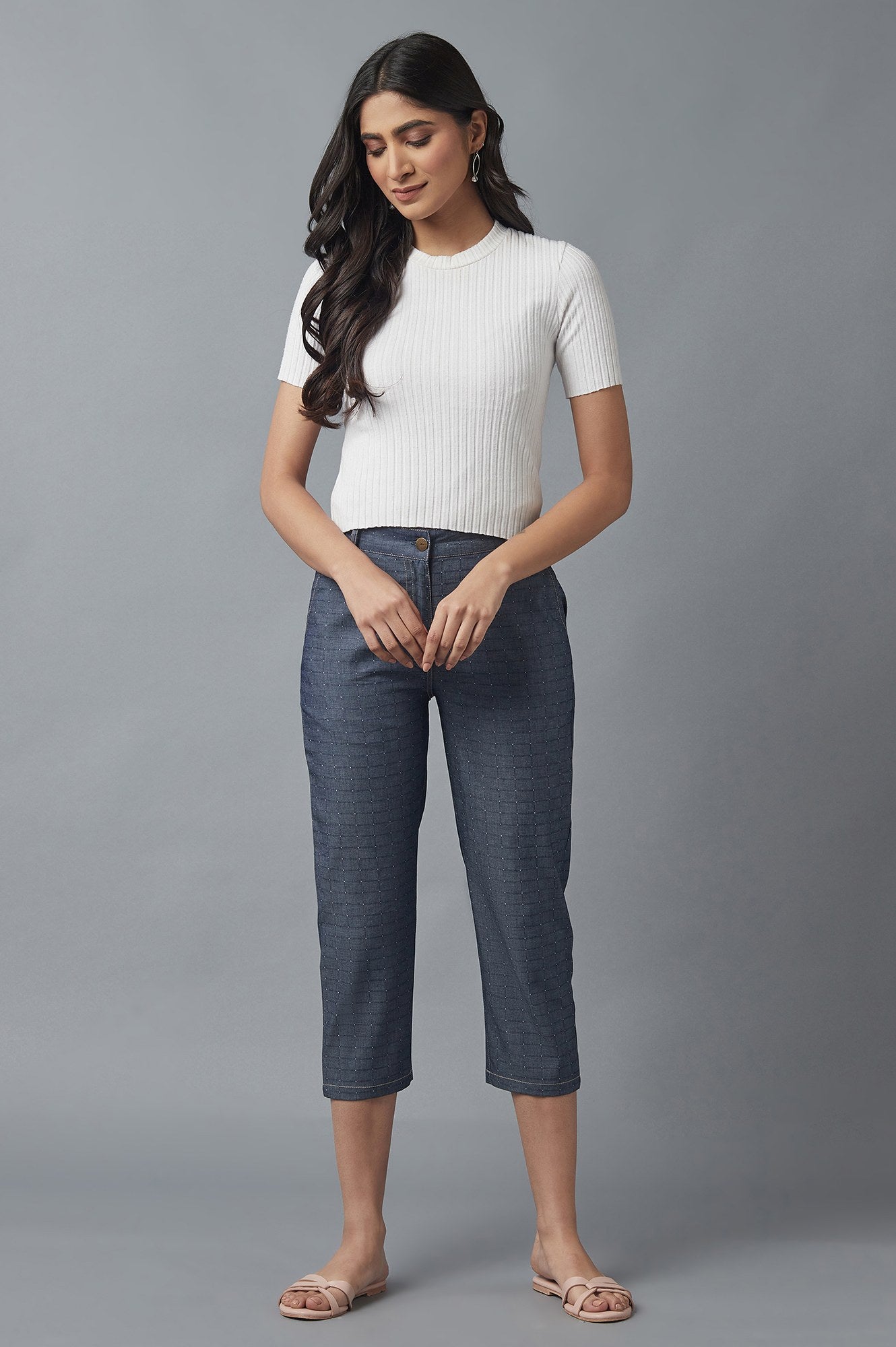 Blue Denim Culottes