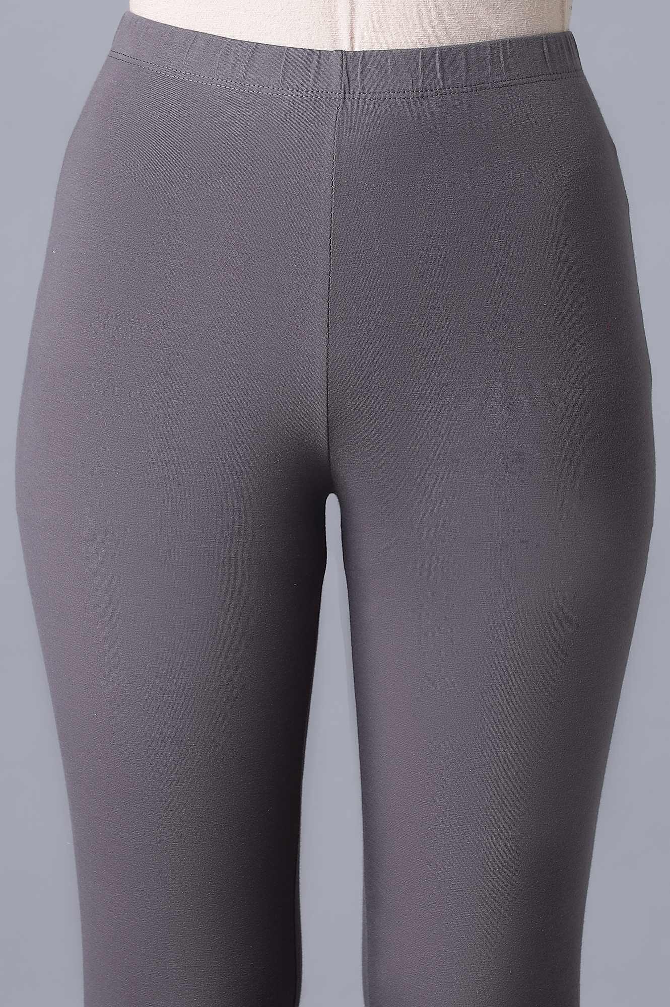 Black Cotton Lycra Tights