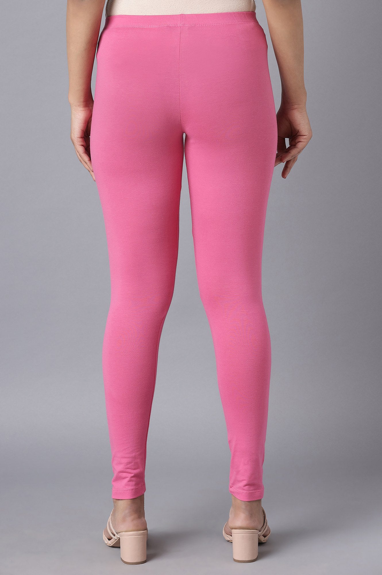 Magenta Pink Cotton Lycra Tights