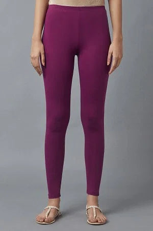 Pink Cotton Lycra Tights