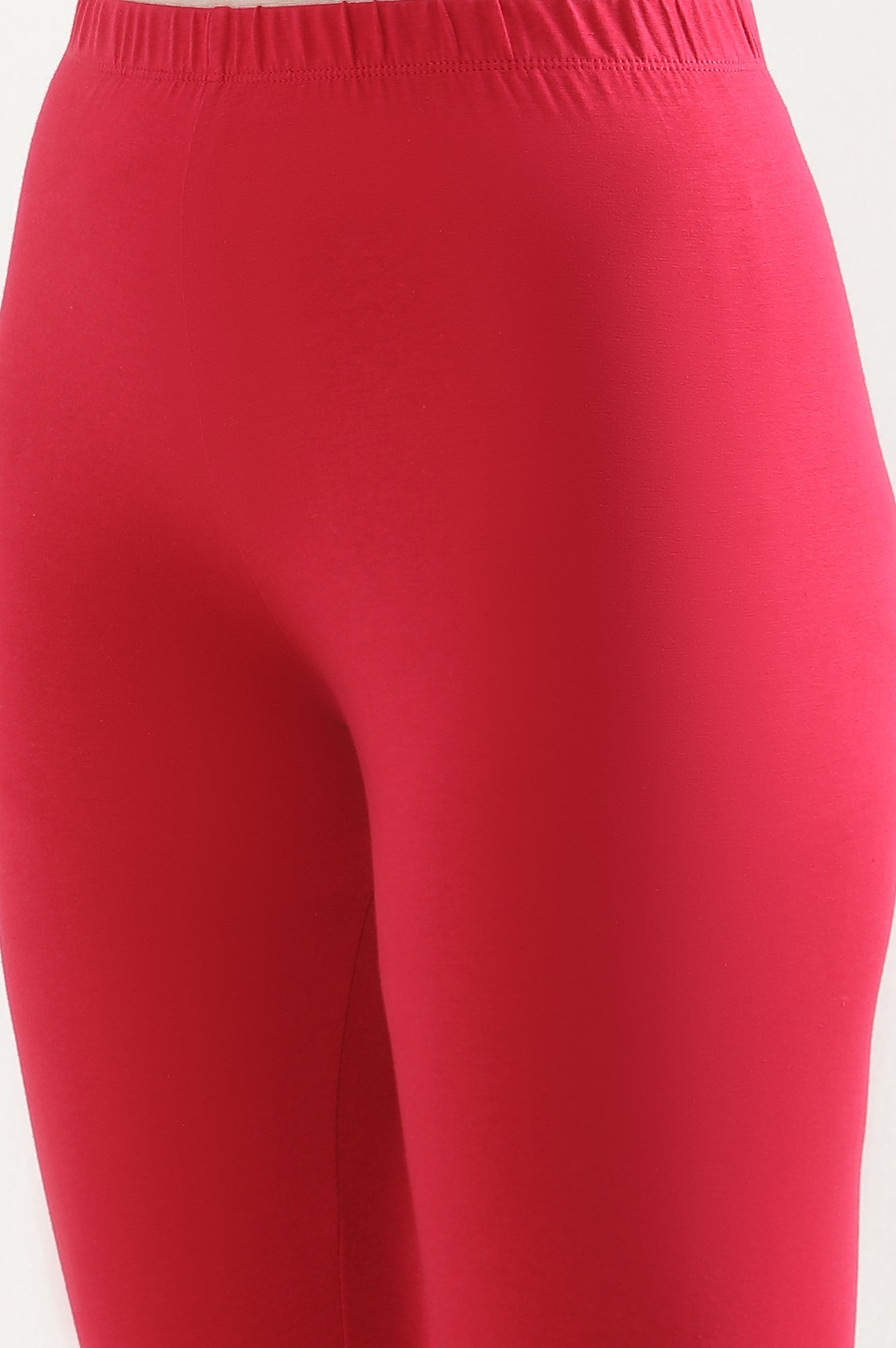 Red Cotton Lycra Tights