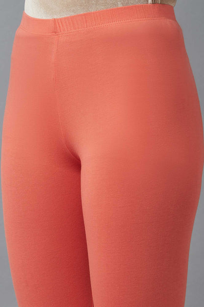 Red Cotton Lycra Tights