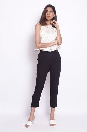 Black Indo-Western Trouser Pants