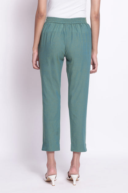 Green Indo-Western Trouser Pants