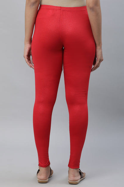 Red Poly Lycra Tights