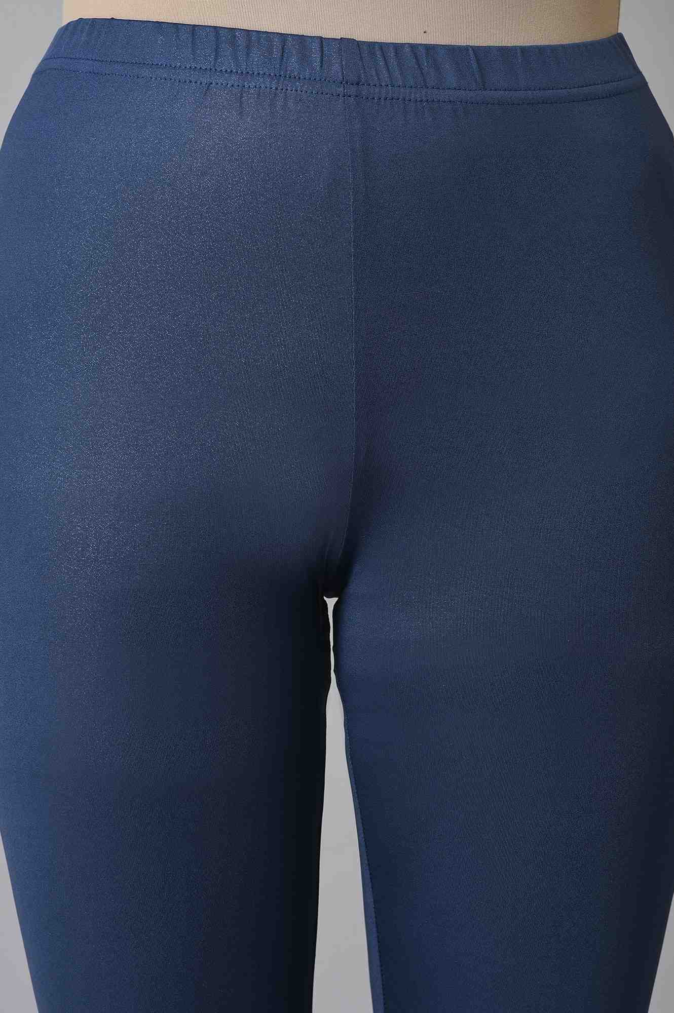 Blue Poly Lycra Tights