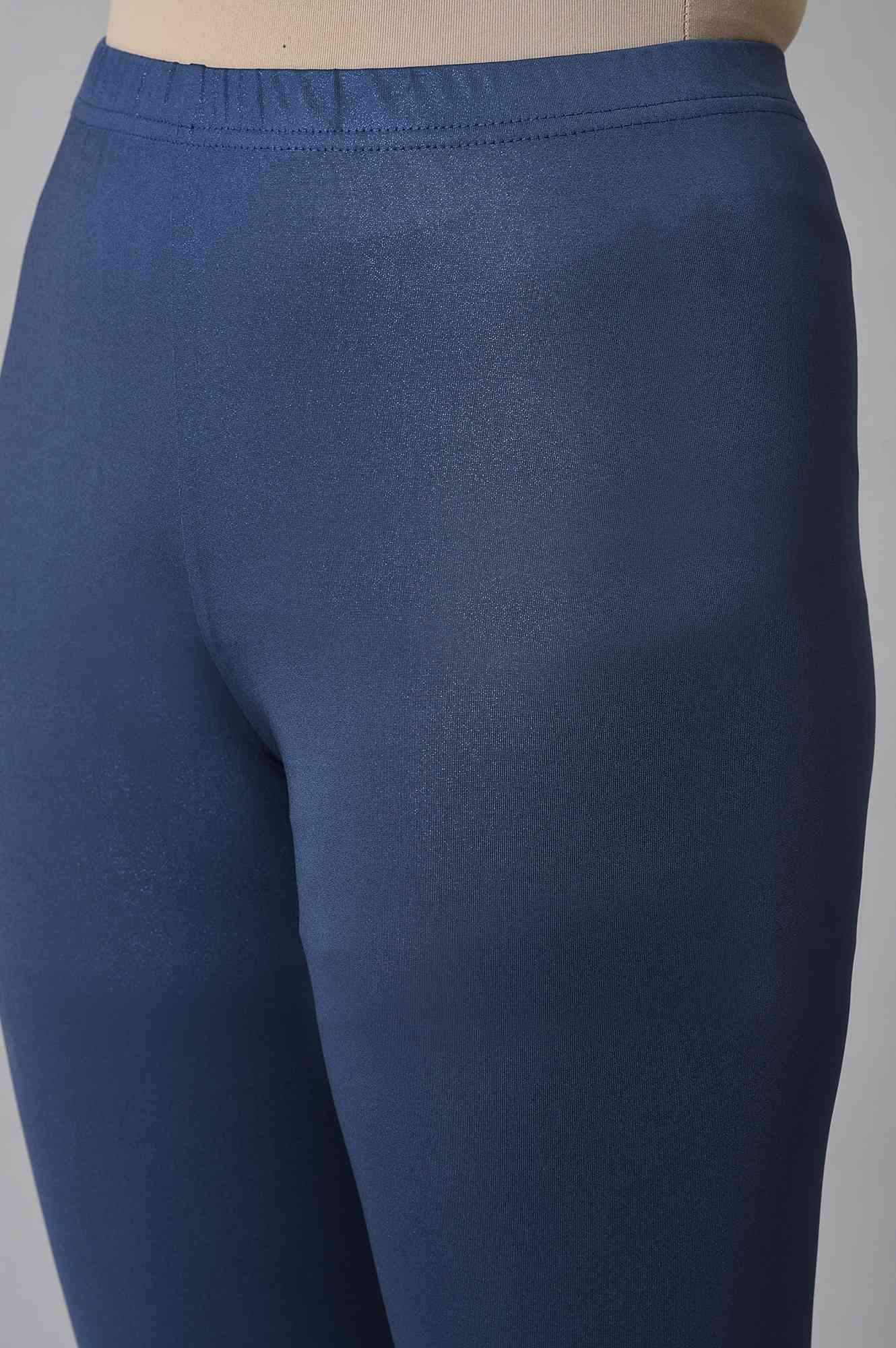 Blue Poly Lycra Tights