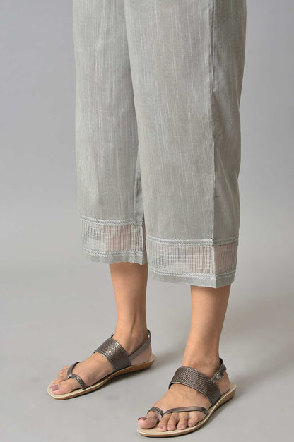 Grey Gathered Culottes