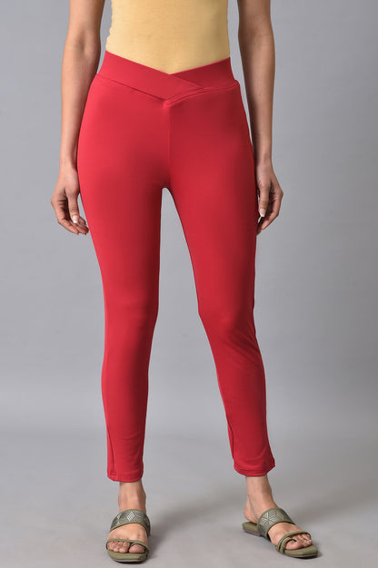 Red Poly Lycra Tights