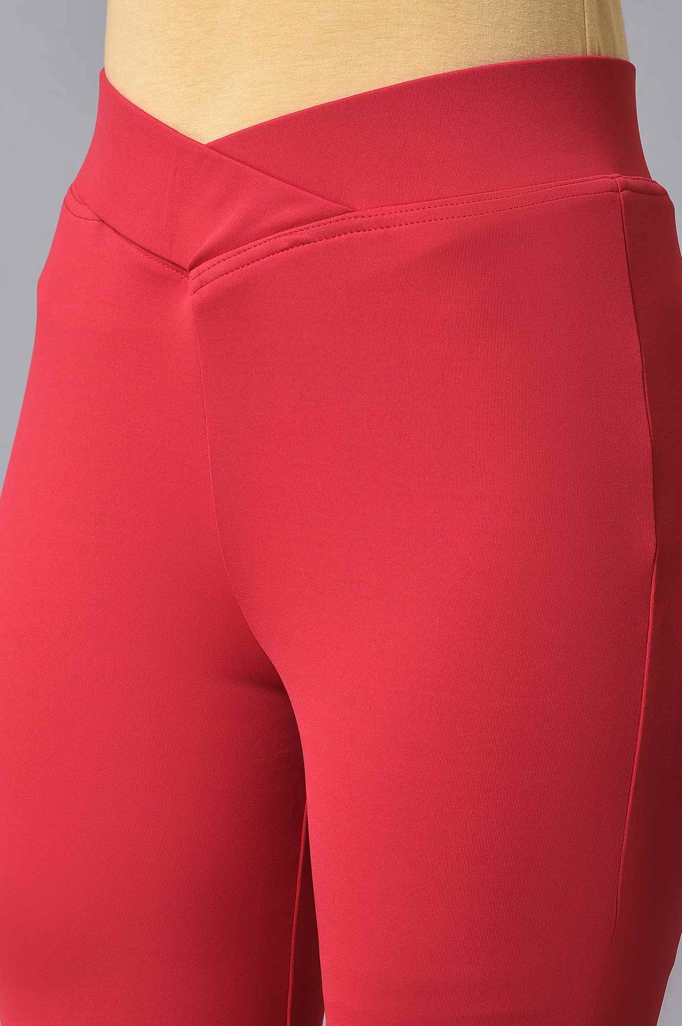 Red Poly Lycra Tights