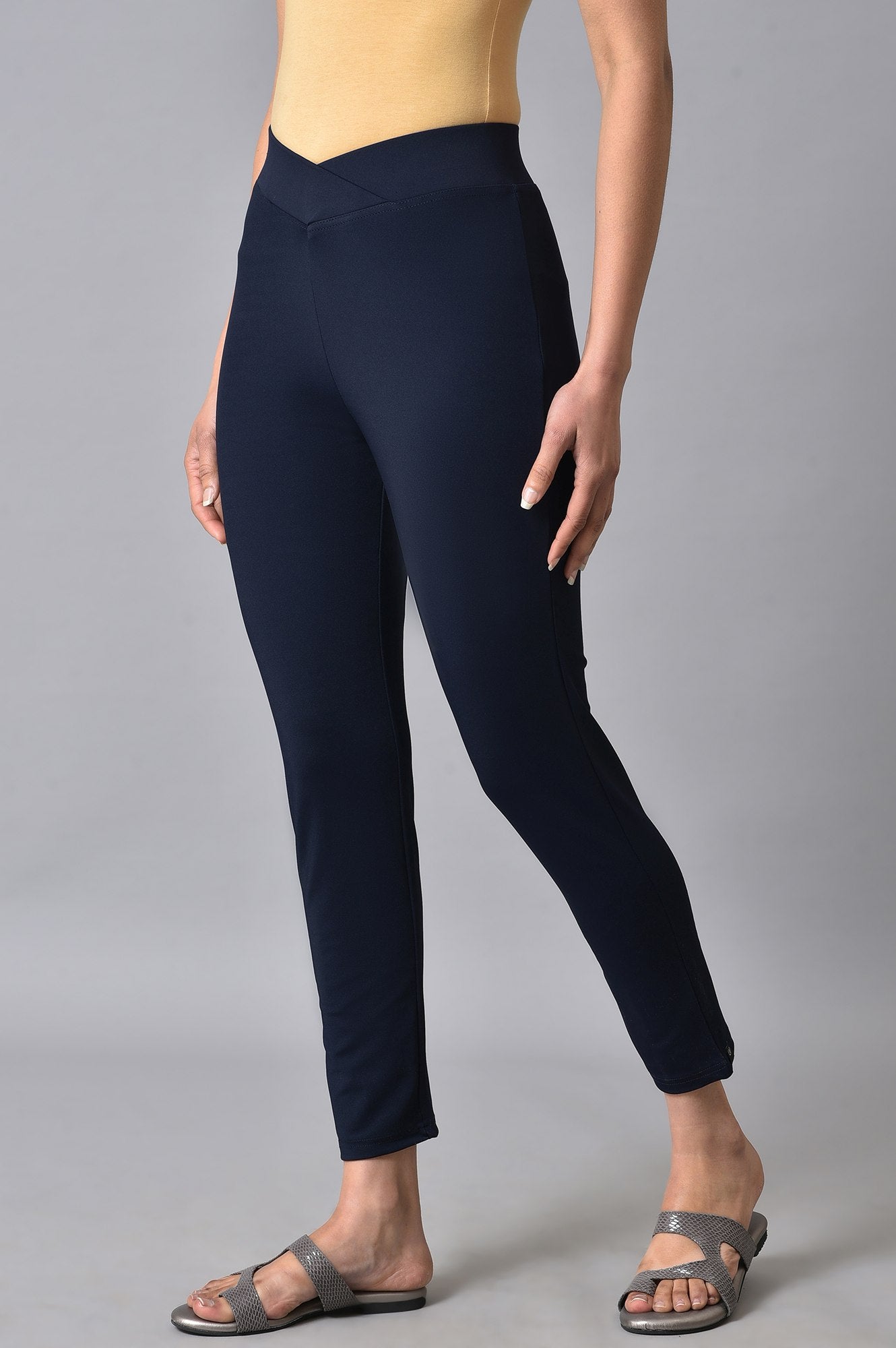 Navy Poly Lycra Tights