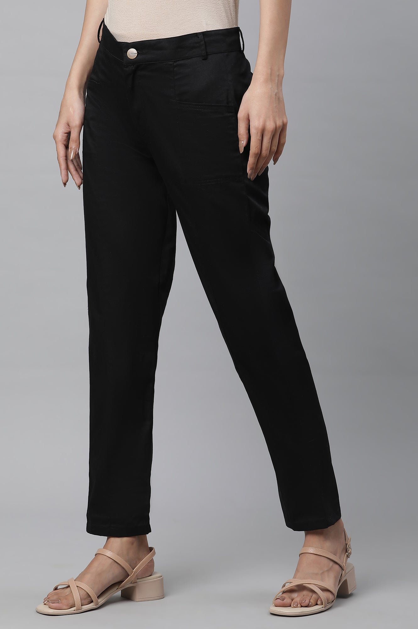 Black Slim Fit Trouser Pants