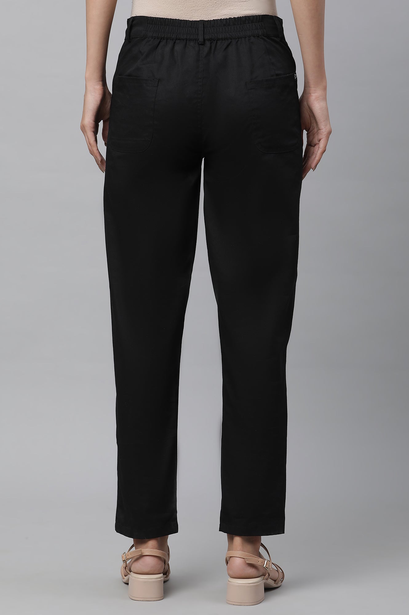 Black Slim Fit Trouser Pants