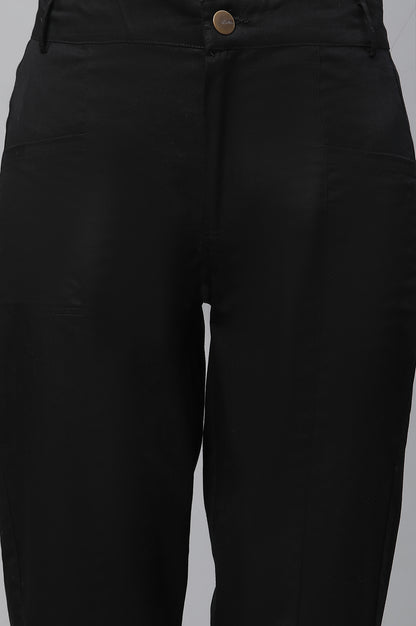 Black Slim Fit Trouser Pants