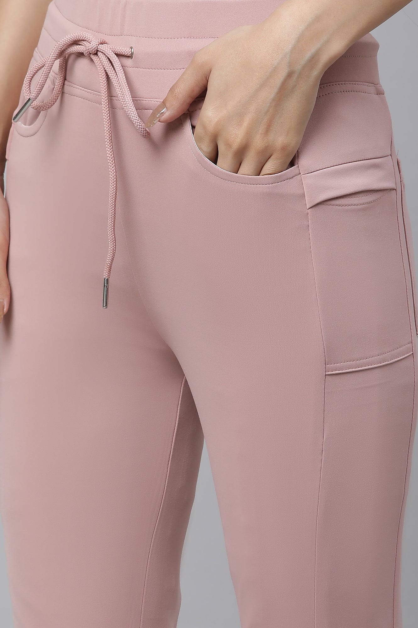 Pink Athleisure Style Pants