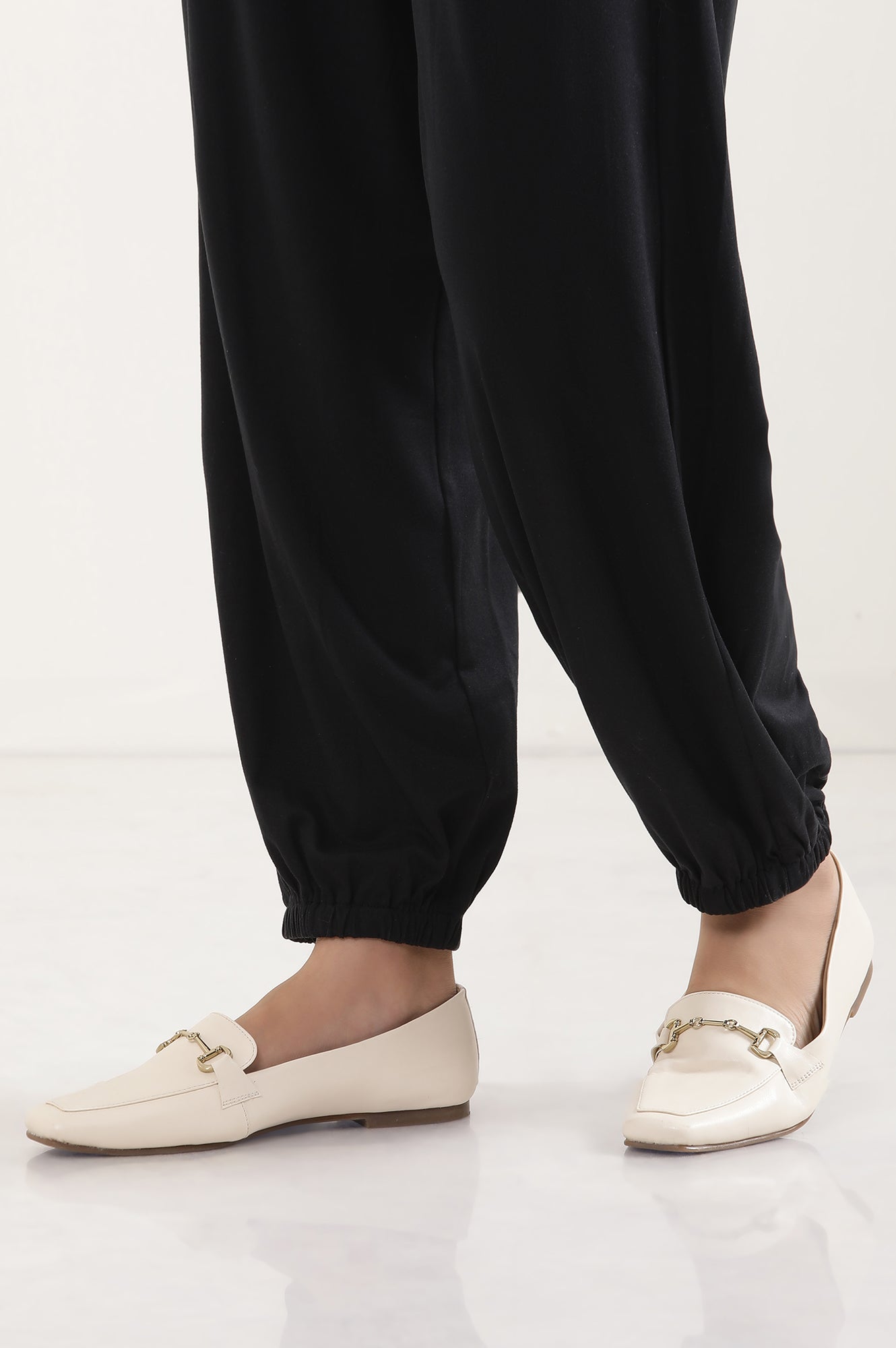 Black Pleated Harem Pants